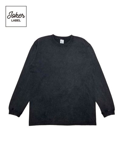 ジョーカーラベル(JOKER LABEL)ハイグレードコットングランジロングスリーブTシャツ/GB　グランジブラック