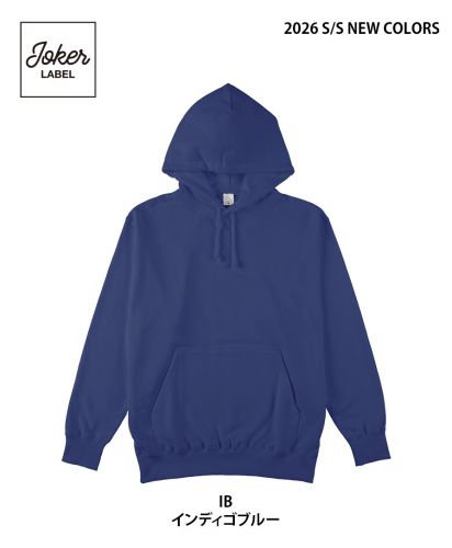 Joker LABEL(ジョーカーラベル)裏毛プルオーバーパーカー/2026SS新色/インディゴブルー IB