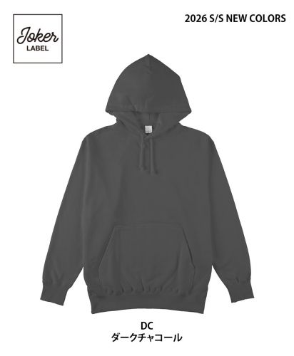 Joker LABEL(ジョーカーラベル)裏毛プルオーバーパーカー/2026SS新色/ダークチャコール DC
