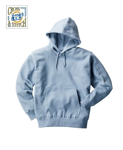 CROSS&STITCH(クロスアンドステッチ)レギュラーウェイトスウェットP/Oパーカ/	57 アシッドブルー