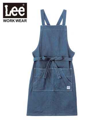 Lee(リー)Lee 胸当てエプロン/ストレッチデニム(12) ミディアムインディゴ