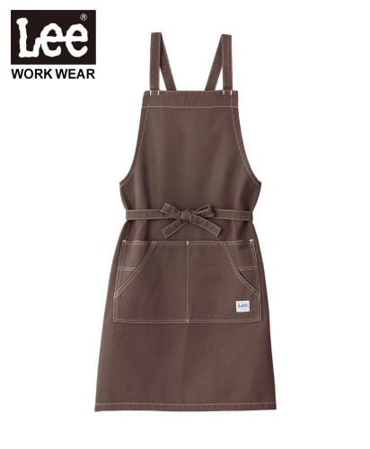 Lee(リー)Lee 胸当てエプロン/キャンバス(5) ブラウン