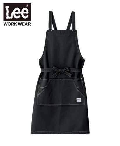 Lee(リー)Lee 胸当てエプロン/キャンバス(16)ブラック