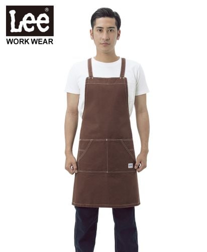 Lee(リー)Lee 胸当てエプロン/メンズモデル着用 キャンバスColor： (5) Brown 