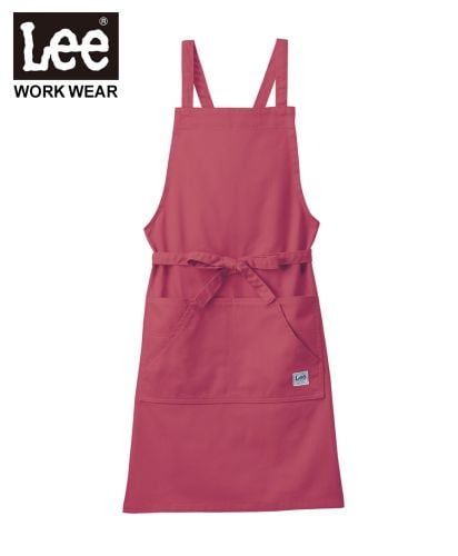 Lee(リー)Lee 胸当てエプロン/ストレッチデニム(3) レッド