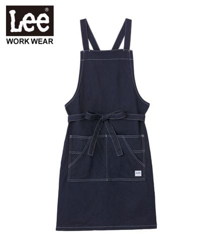 Lee(リー)Lee 胸当てエプロン/ストレッチデニム(8)インディゴネイビー