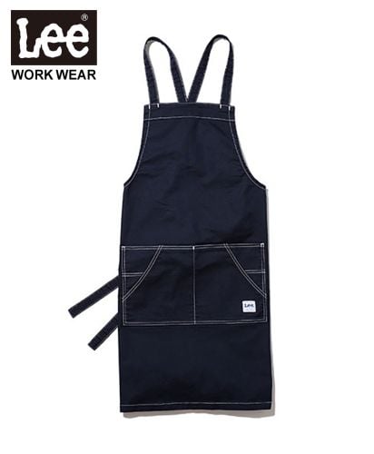 Lee(リー)Lee 胸当てエプロン/ストレッチダック（8）ネイビー