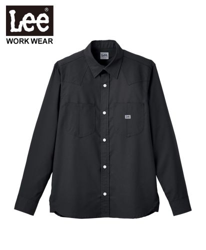 Lee(リー)Lee ユニセックス長袖シャツ/(16) ブラック