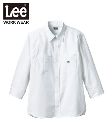 Lee(リー)Lee ユニセックス七分袖シャツ/(15) ホワイト