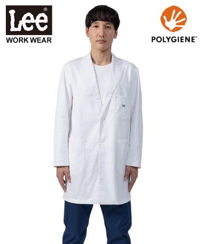 Lee(リー)Leeメディカル メンズコート/モデル着用 Lサイズ　15 ホワイト