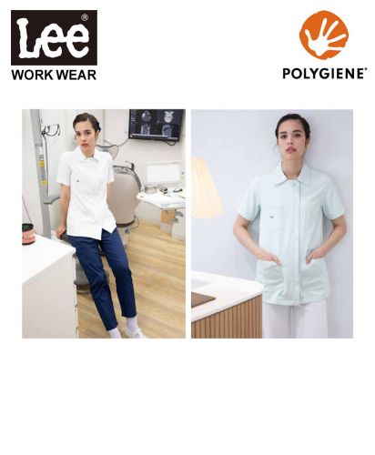 Lee(リー)Leeメディカル レディスジャケット/Leeメディカルのナースジャケット、抗菌防臭ポリジン加工、防透ストレッチ素材
