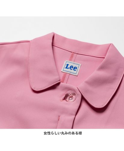 Lee(リー)Leeメディカル レディスワンピース/Round Collar：女性らしい丸みのある襟。