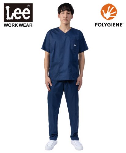 Lee(リー)Leeメディカル ユニセックスパンツ/モデル着用：Lサイズ　8　ネイビー