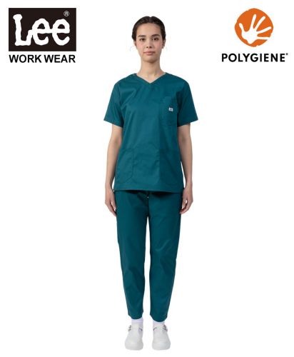 Lee(リー)Leeメディカル ユニセックスパンツ/モデル着用：Sサイズ　4 グリーン