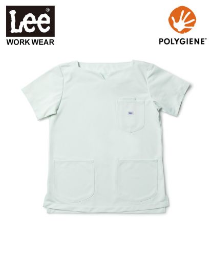 Lee(リー)Leeメディカル レディススクラブ(キーネック)/4 グリーン