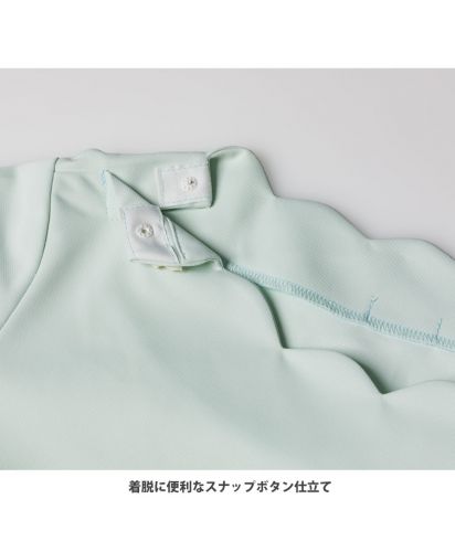 Lee(リー)Leeメディカル レディススクラブ(スカラップ)/着脱に便利な開きをプラス。内側にスナップ釦仕様。