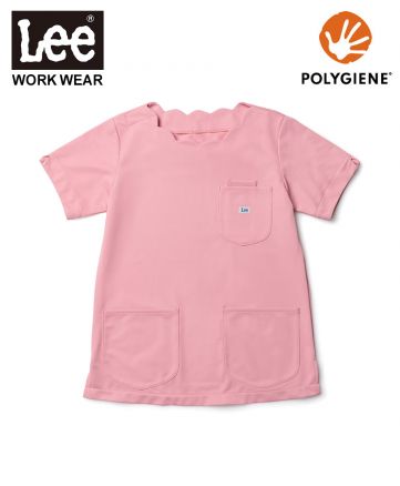 Lee(リー)Leeメディカル レディススクラブ(スカラップ)/9 ピンク