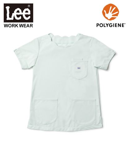 Lee(リー)Leeメディカル レディススクラブ(スカラップ)/4 グリーン