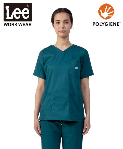Lee(リー)Leeメディカル ユニセックススクラブ/モデル着用：Sサイズ　4 グリーン