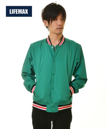 ライフマックス(LIFEMAX)スタジアムジャケット/4グリーン Lサイズ メンズ 176cm