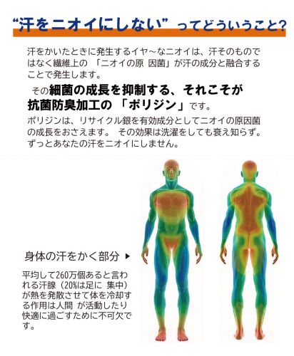 ドライストレッチパンツ (ポリジン加工)/"汗をニオイにしない”ってどういうこと？