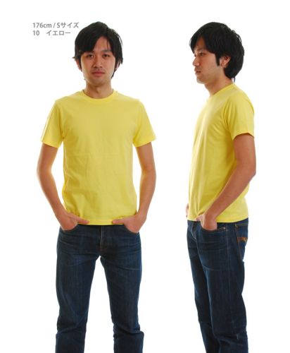 5.3オンス ユーロTシャツ/10イエロー Sサイズ メンズ176cm