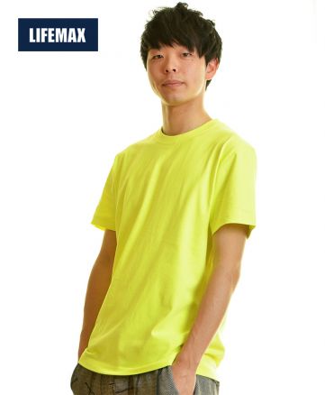 ライフマックス(LIFEMAX)ヘビーウェイトTシャツ/40ネオンイエロー Lサイズ メンズ 179cm