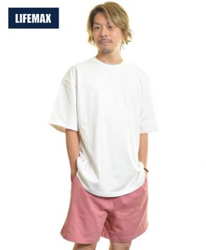 ライフマックス(LIFEMAX)スーパーヘビーウェイトビッグシルエットTシャツ/15ホワイト Lサイズ メンズモデル170cm