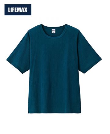 ライフマックス(LIFEMAX)楊柳Tシャツ/8 ネイビー