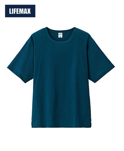 ライフマックス(LIFEMAX)楊柳Tシャツ/8 ネイビー