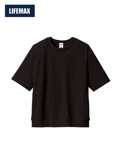 ライフマックス(LIFEMAX)10.2オンススーパーヘビーウエイトガゼット付きTシャツ /16 ブラック