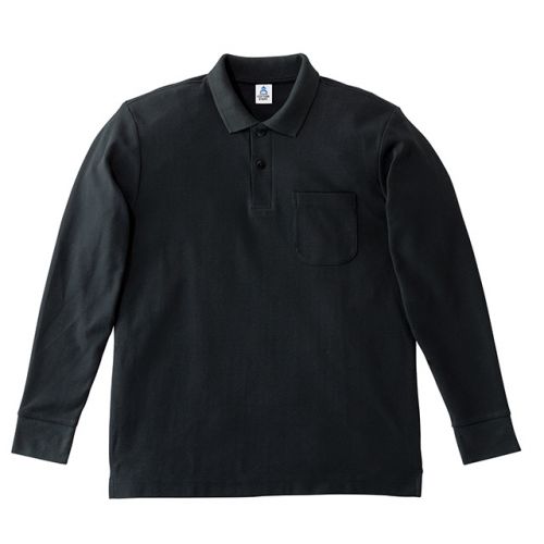 長袖ドライ鹿の子ポロシャツポケット付【LIFEMAX/ライフマックス