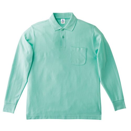 長袖ドライ鹿の子ポロシャツポケット付【LIFEMAX/ライフマックス