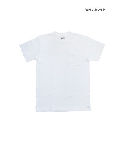 6.7oz クルーネック ヘビーウェイト ポケット付 2パックTシャツ/WH ホワイト