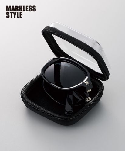 MARKLESS STYLE(マークレススタイル) ケース付折りたたみサングラス /コンパクトに折りたためるサングラス