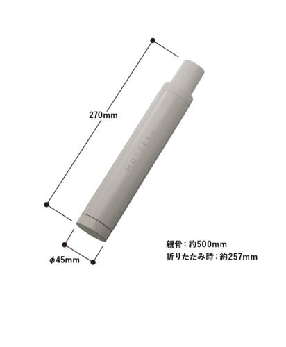 ITSUMOスリムボトル折りたたみ傘　LIGHT/サイズ詳細
