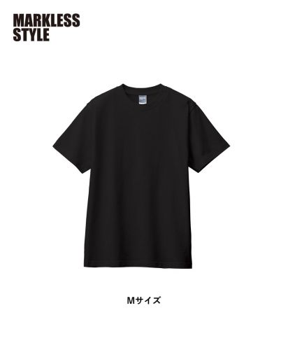 MARKLESS STYLE(マークレススタイル)カスタムデザインコットンTシャツ/ 009 インクブラック