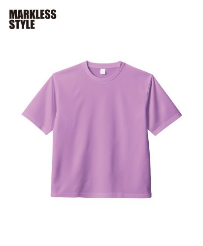 MARKLESS STYLE(マークレススタイル)カスタムデザインポリエステルドライＴシャツ/063：ライトパープル