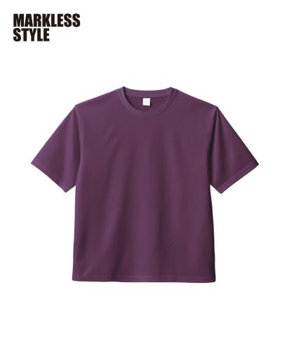 MARKLESS STYLE(マークレススタイル)カスタムデザインポリエステルドライＴシャツ/013：パープル