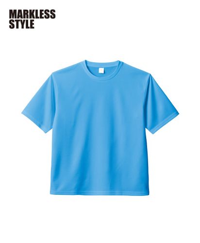 MARKLESS STYLE(マークレススタイル)カスタムデザインポリエステルドライＴシャツ/041：スカイブルー
