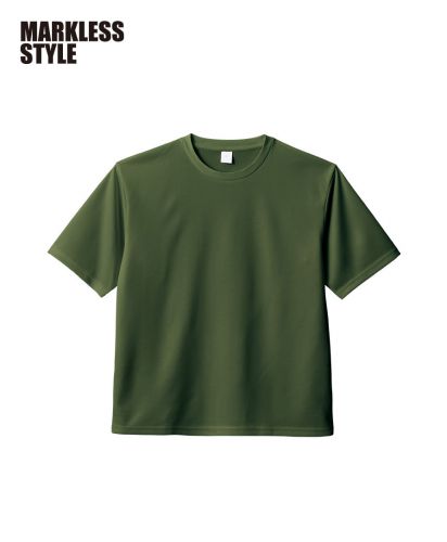 MARKLESS STYLE(マークレススタイル)カスタムデザインポリエステルドライＴシャツ/025：カーキ