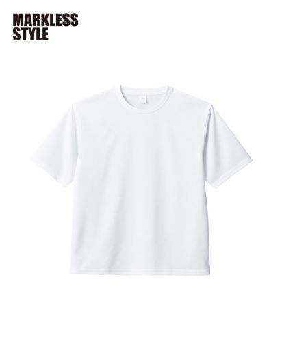 MARKLESS STYLE(マークレススタイル)カスタムデザインポリエステルドライＴシャツ/044：ホワイト