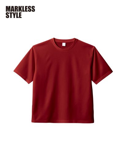 MARKLESS STYLE(マークレススタイル)カスタムデザインポリエステルドライＴシャツ/014：バーガンディー