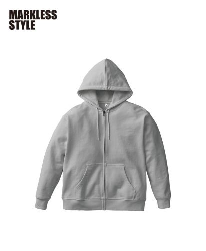 MARKLESS STYLE(マークレススタイル)カスタムデザインフルジップパーカー/011：杢グレー