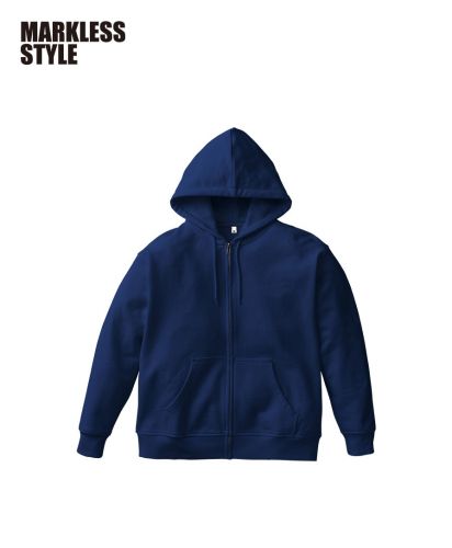 MARKLESS STYLE(マークレススタイル)カスタムデザインフルジップパーカー/006：ネイビー