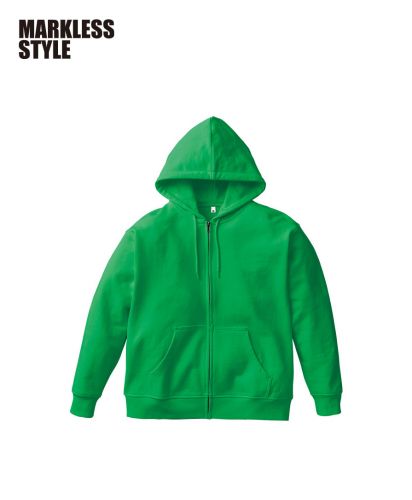 MARKLESS STYLE(マークレススタイル)カスタムデザインフルジップパーカー/012：グリーン