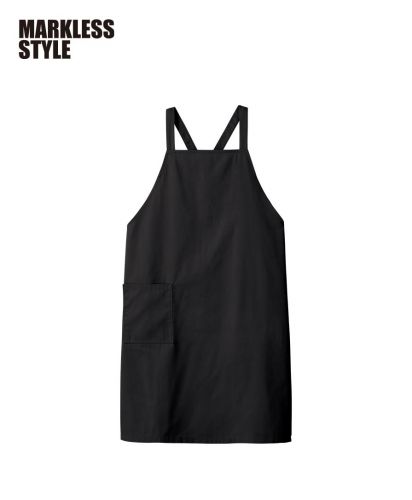 MARKLESS STYLE(マークレススタイル)カスタムデザインエプロン/009 ブラック
