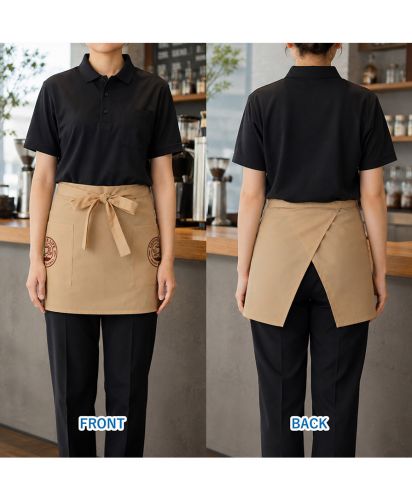 マークレススタイル(MARKLESS STYLE)カスタムデザインエプロン　ショート/FRONT＆BACK