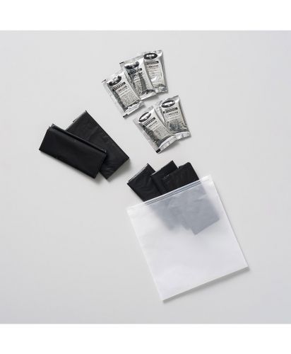 マークレススタイル(MARKLESS STYLE)非常用トイレ ５個セット(EVAポーチ付)/防災用トイレグッズとしてコンパクトに収納可能。