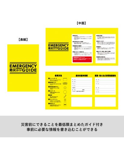 マークレススタイル(MARKLESS STYLE)防災緊急7点セット メッシュポーチタイプ/ガイド付き